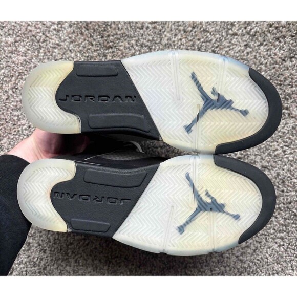 Nike Air Jordan 5 Retro Black Metallic Reimagined Size 4.5 Youth (Size 6 Women's - Picture 5 of 10